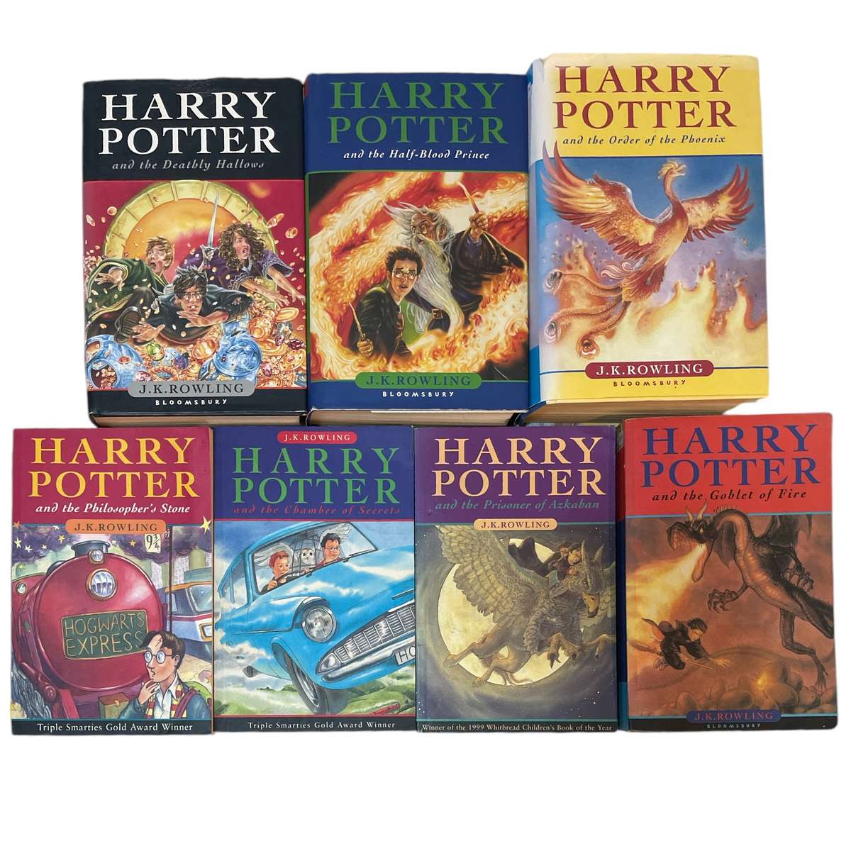 Harry Potter Book 1-7 Set and Harry Potter by J. K. Rowling  1997 Harry Potter And The Philosopher's