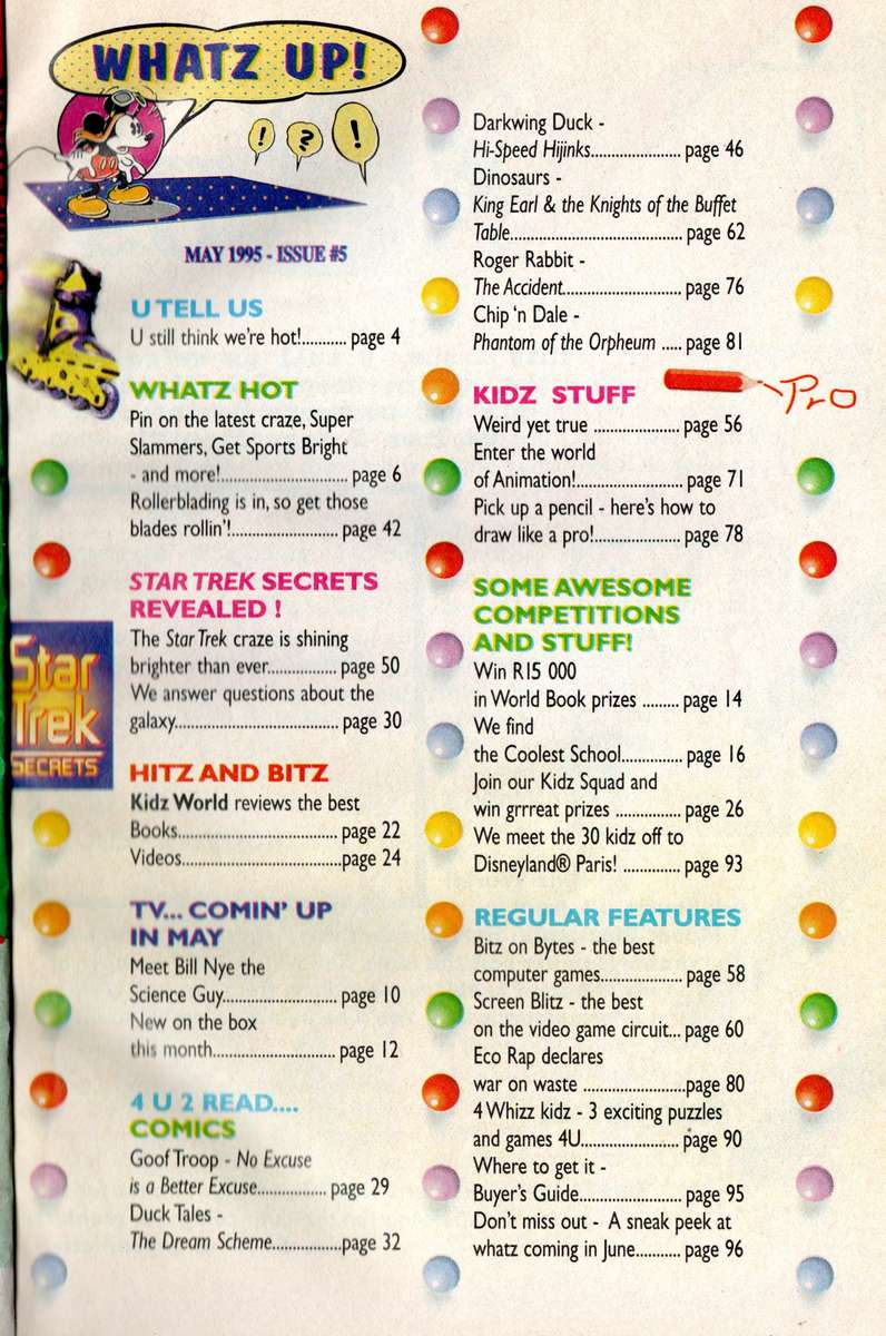 Disney's Kidzworld Magazine Issues 2, 5, 10 and 13 4 Magazine Set Softcover