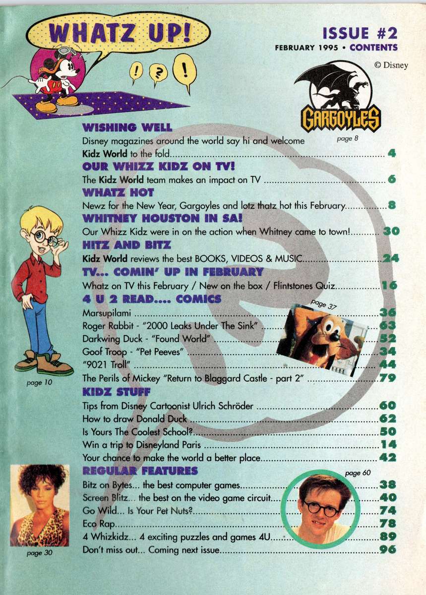 Disney's Kidzworld Magazine Issues 2, 5, 10 and 13 4 Magazine Set Softcover