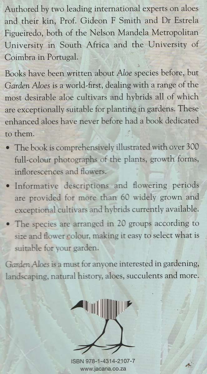 GARDEN ALOES: GROWING & BREEDING CULTIVARS & HYBRIDS by Gideon F Smith & Estrela Figueiredo
