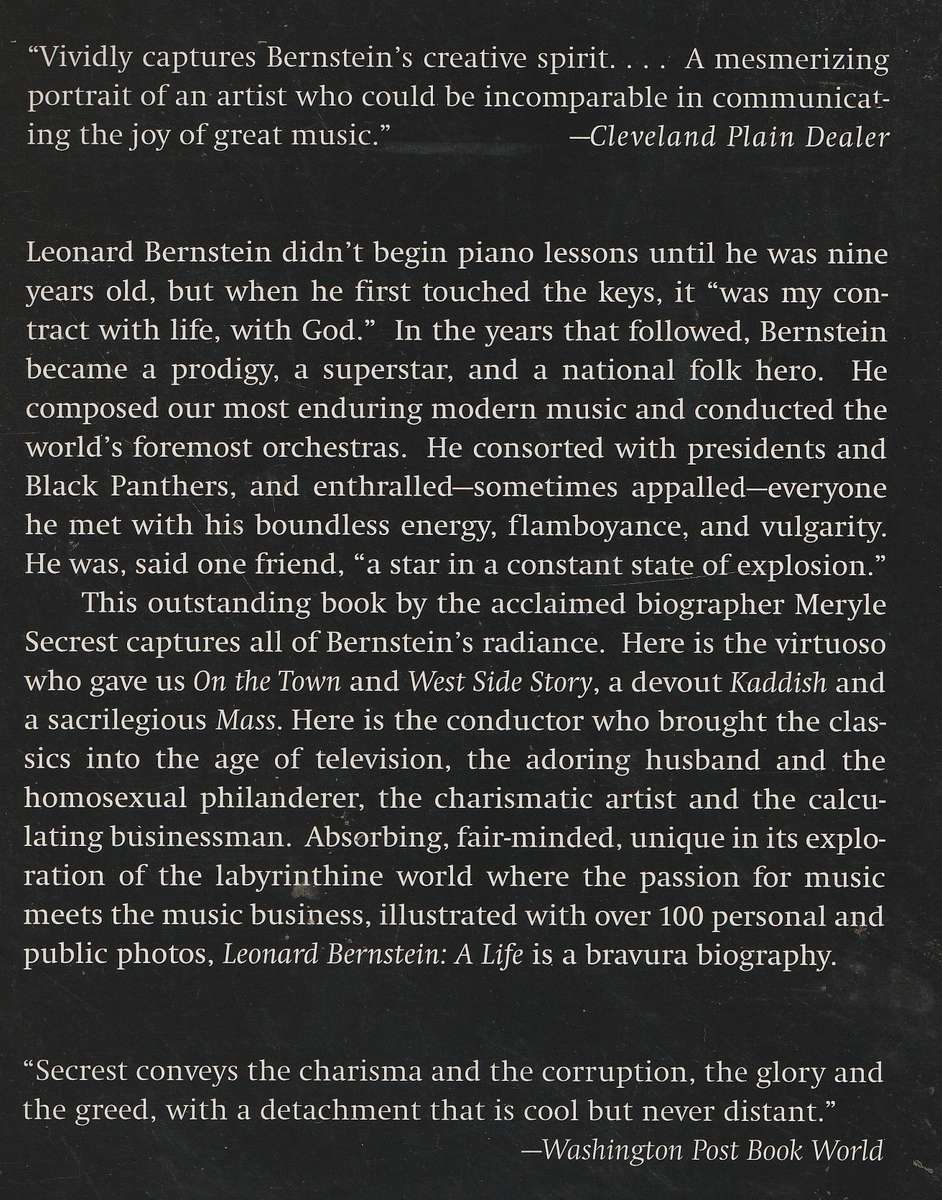 LEONARD BERNSTEIN: A LIFE by Meryle Secrest