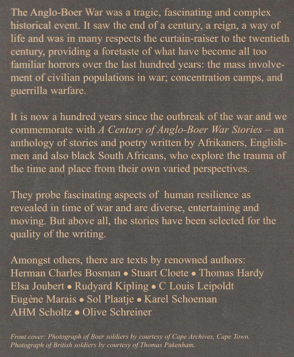 A CENTURY OF ANGLO-BOER WAR STORIES - Chris N van der Merwe & Michael Rice