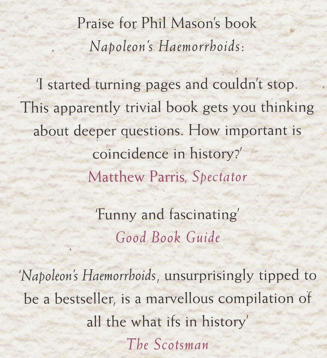 WHAT NEEDLED CLEOPATRA: AND OTHER LITTLE SECRETS AIRBRUSHED FROM HISTORY by Phil Mason