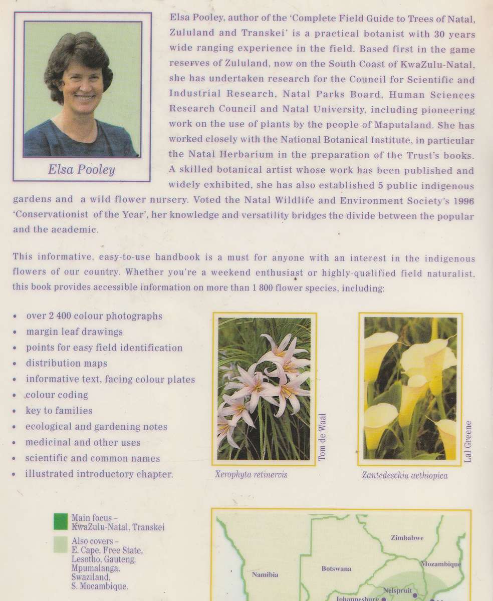 A FIELD GUIDE TO WILD FLOWERS KWAZULU-NATAL AND THE EASTERN REGION by Elsa Pooley
