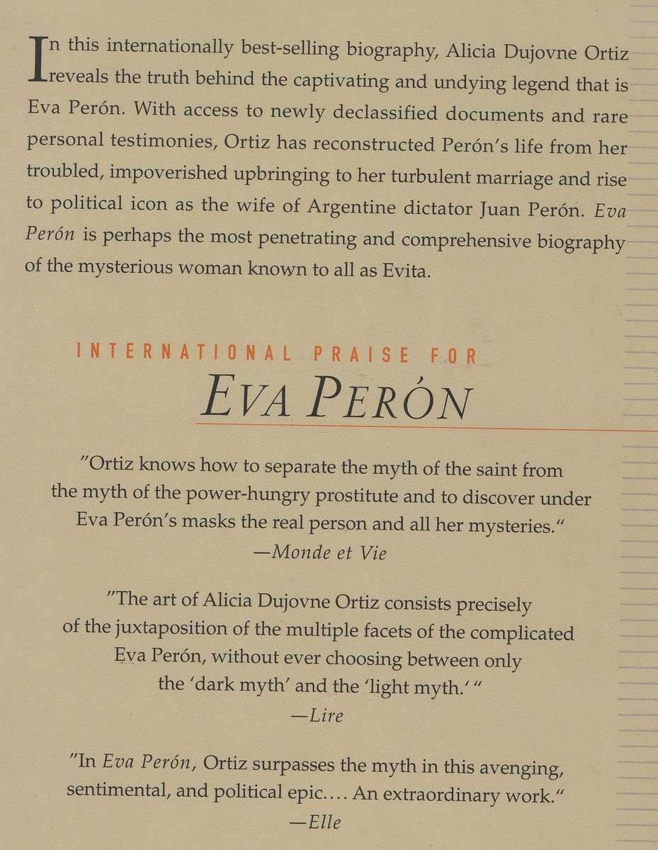 EVA PERON: A BIOGRAPHY by Alicia Dujovne Ortiz