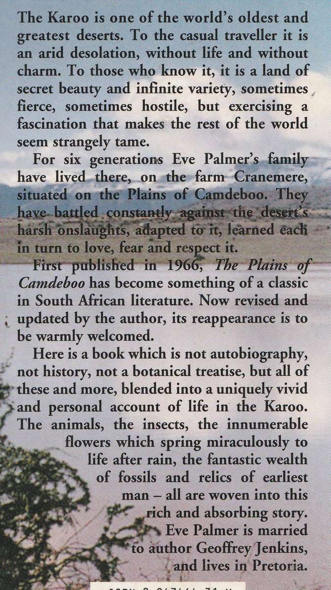 THE PLAINS OF CAMDEBOO by Eve Palmer
