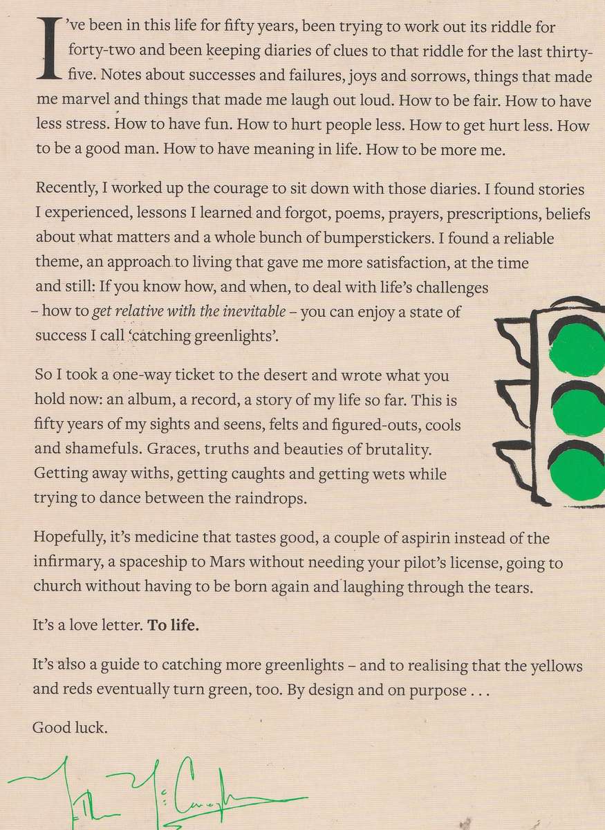 GREENLIGHTS by Matthew McConaughey