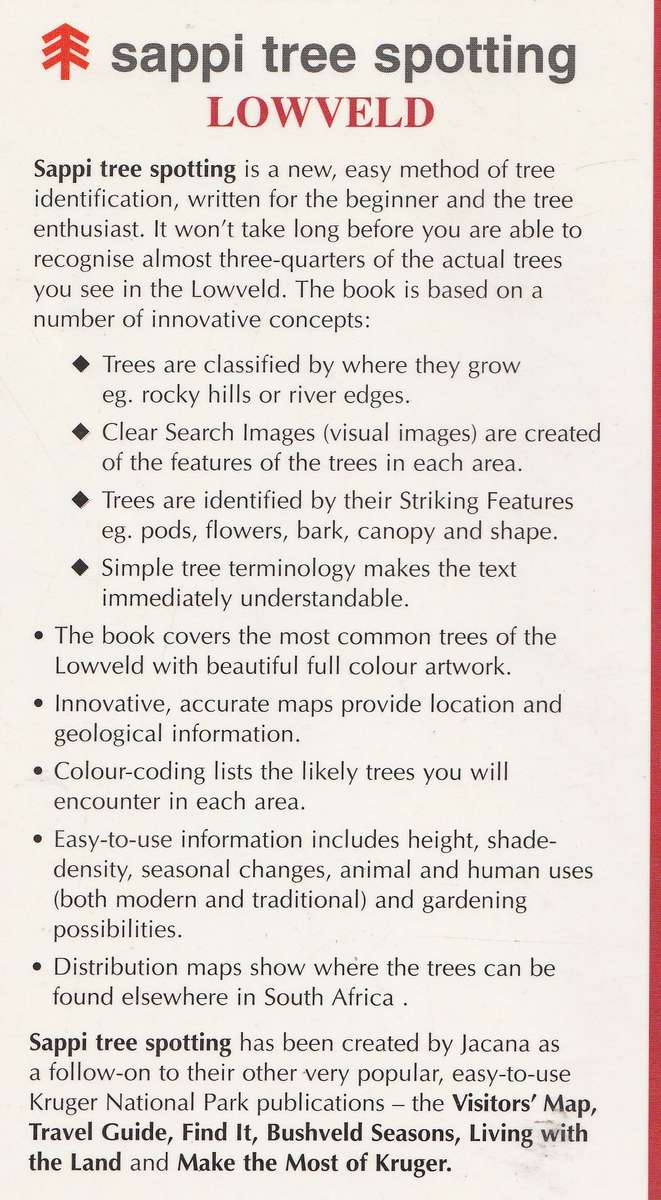 SAPPI TREE SPOTTING LOWVELD: TREE IDENTIFICATION MADE EASY