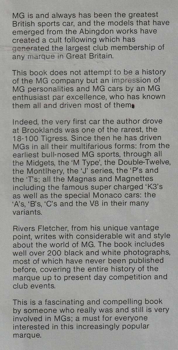 MG: PAST & PRESENT by Rivers Fletcher