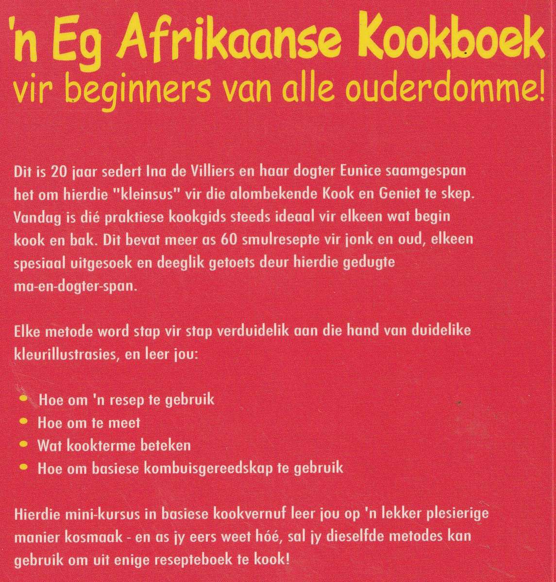 KLEIN KOOK EN GENIET by SJA de Villiers & Eunice van der Berg