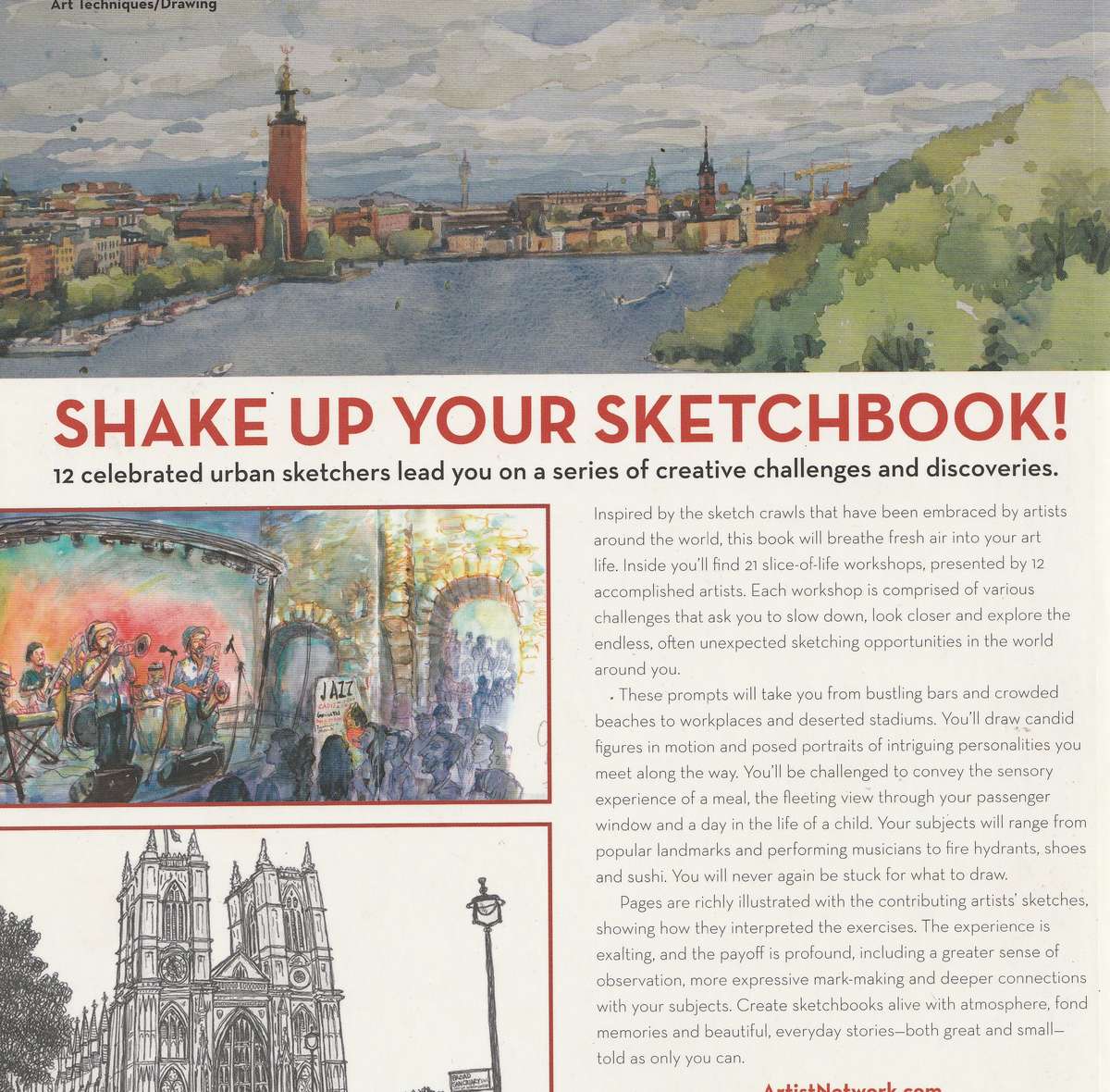 CREATIVE SKETCHING WORKSHOP: 21 SKETCH CRAWL IDEAS & EXERCISES by Pete Scully