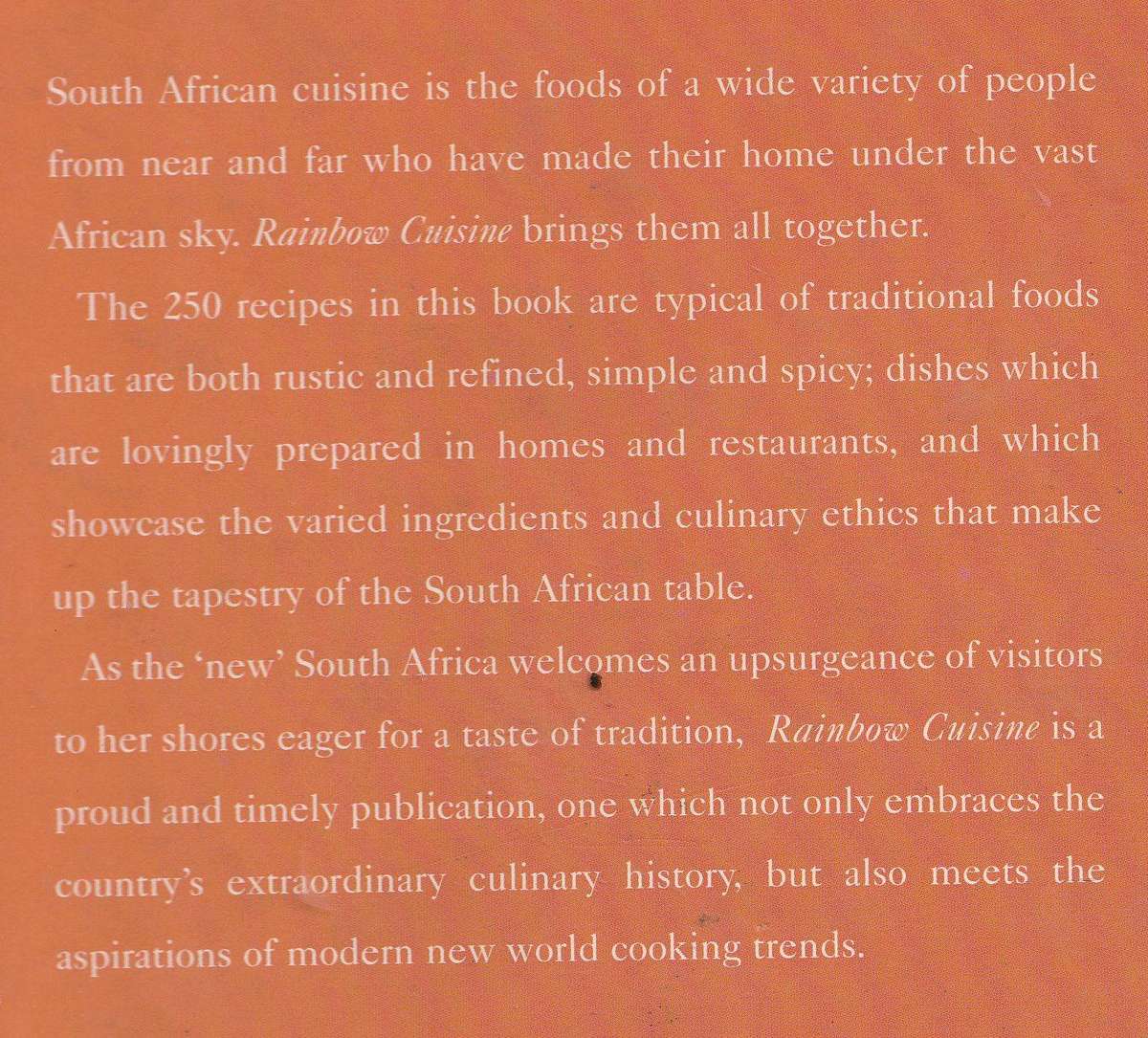 RAINBOW CUISINE: A CULINARY JOURNEY THROUGH SOUTH AFRICA by Lannice Snyman
