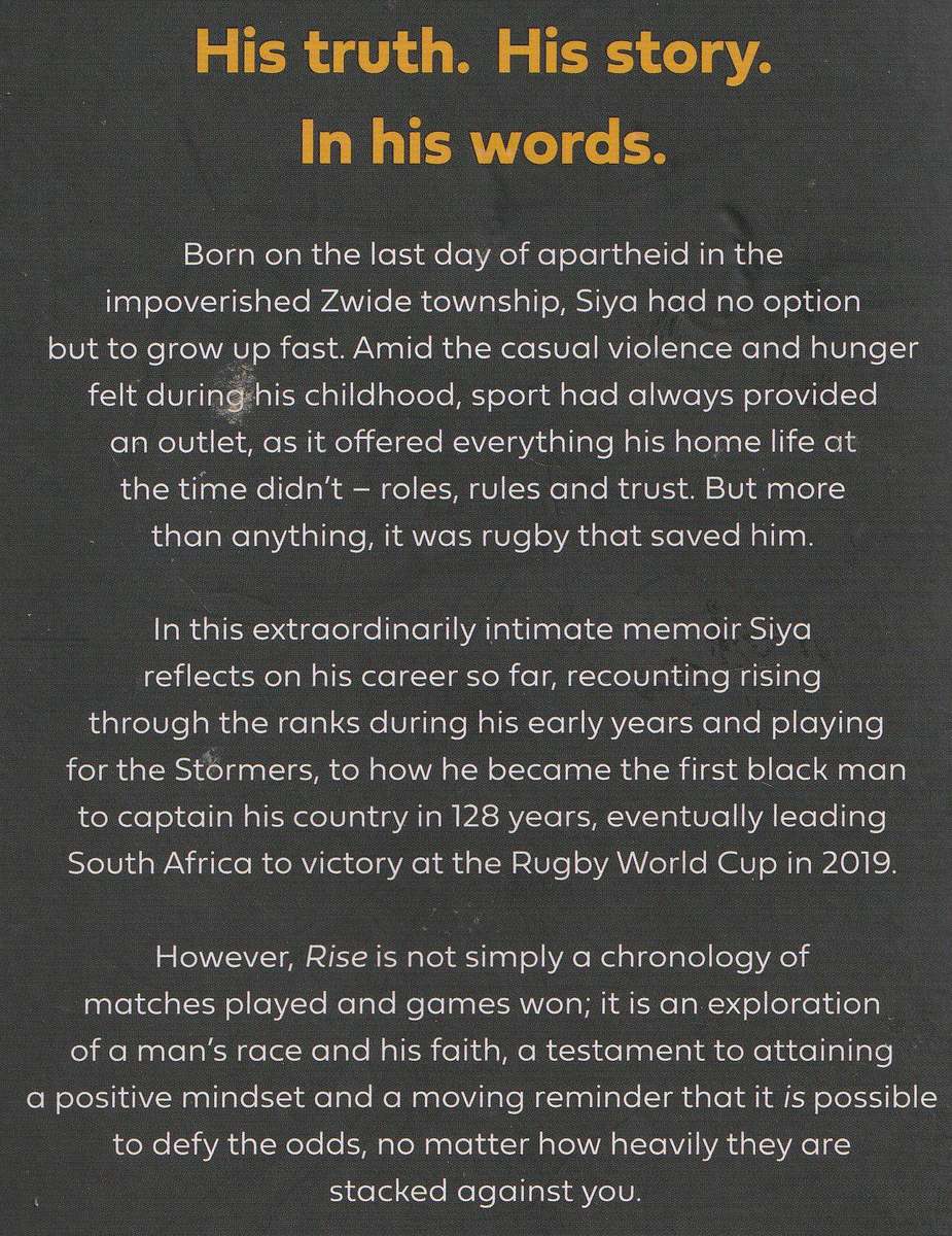 SIYA KOLISI: AGAINST ALL ODDS by Jeremy Daniel + RISE by Siya Kolisi