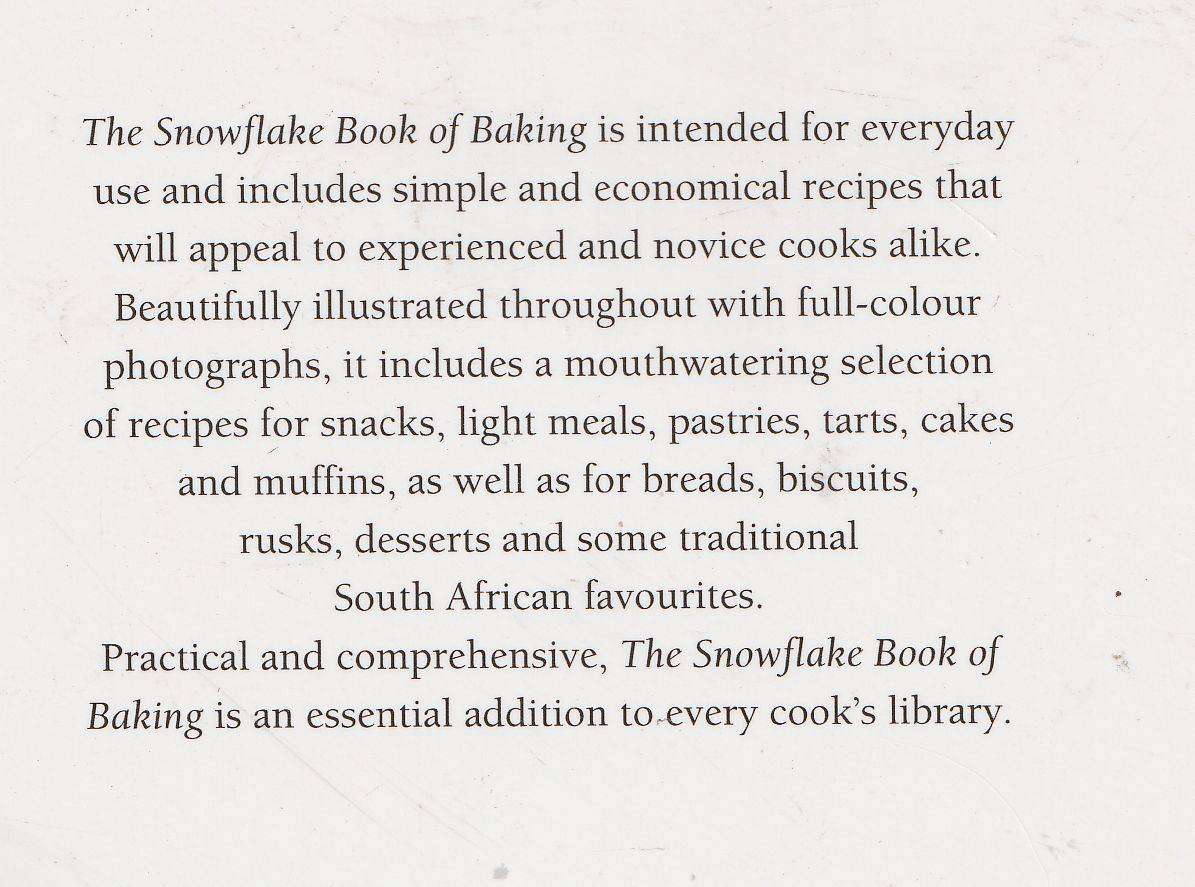 THE SNOWFLAKE BOOK OF BAKING