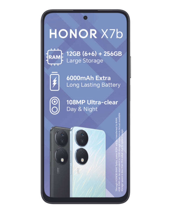BRAND NEW SMARTPHONE | HONOR X7B, 256/12G| 3DAYS BATTERY, 108MP TRIPLE CLEAR CAM, FINGERPRINT
