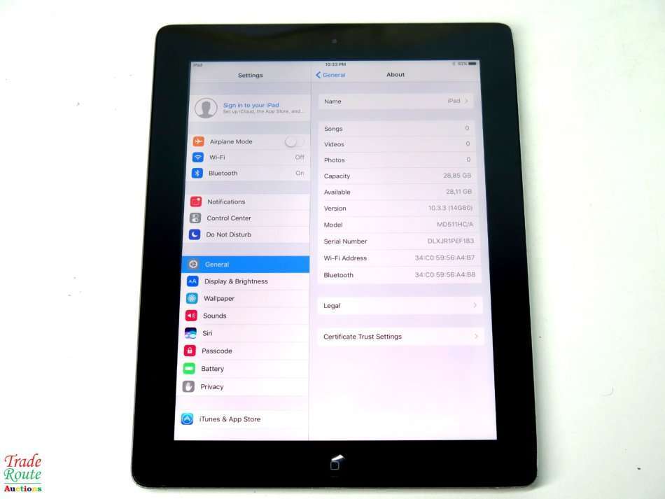 IPAD 4 | 16GB | WiFi | A1458 | WHITE | GENUINE APPLE | MD511 *** IPAD4 RETINA DISPLAY ***