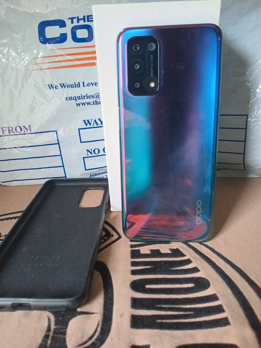 LIKE NEW OPEN BOX SMARTPHONE OPPO A74 5G || 128G/6G, 48MP TRIPLE CAM,FINGERPRINT BARGAIN