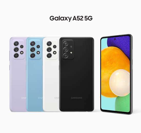 SAMSUNG GALAXY A52 5G SMARTPHONE || 128G/6G, 64MP QUADRUPLE CAM,4K, AMAZING PHONE