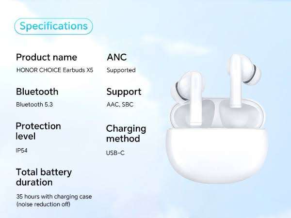 HONOR CHOICE EARBUDS X5, BOXED|| BARGAIN