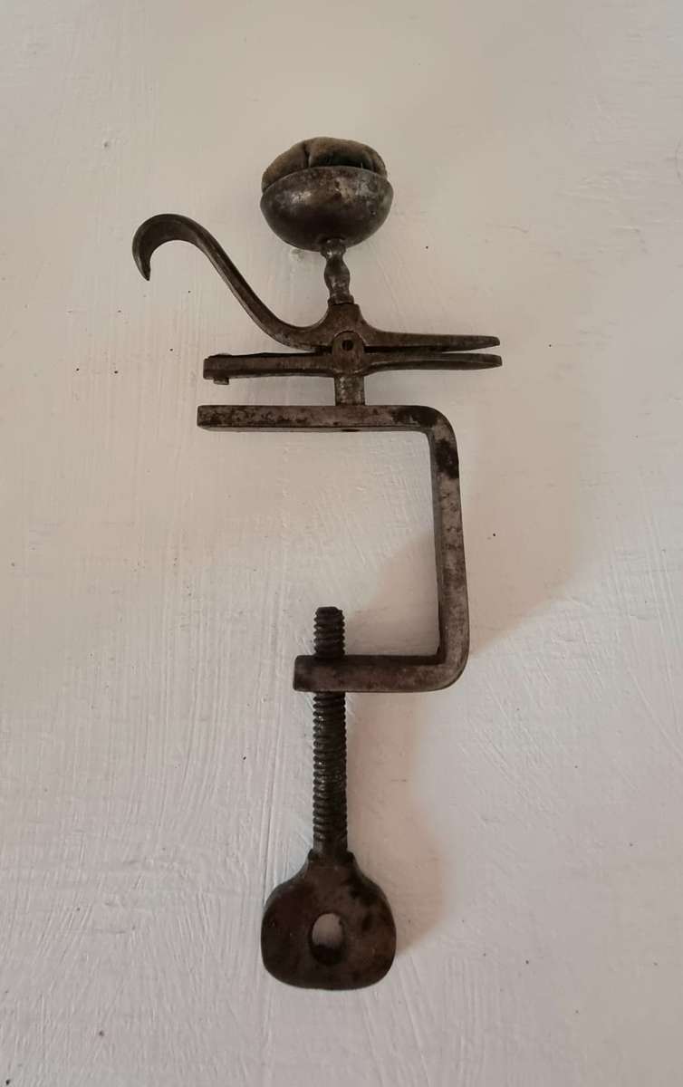 Vintage sewing box with antique accessories