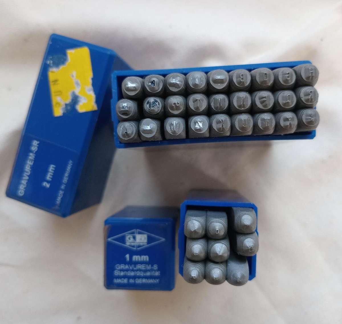Gravurem 2mm letter & 1mm number metal stamps made in germany