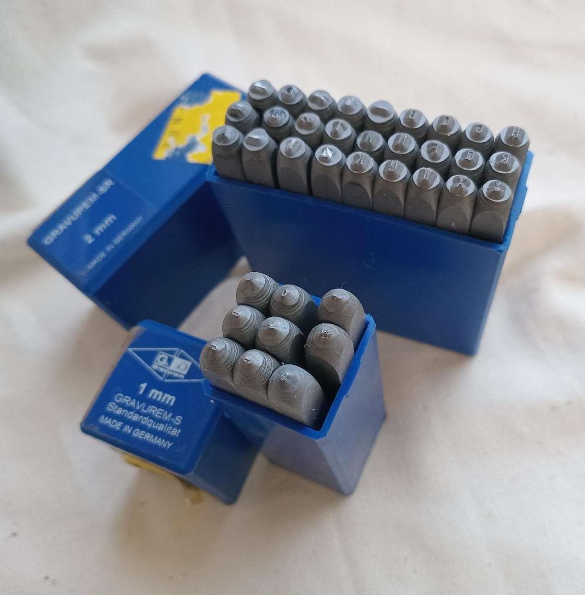 Gravurem 2mm letter & 1mm number metal stamps made in germany