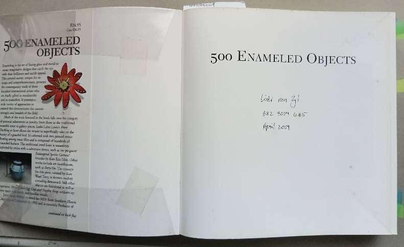 4 x Jewellery books: 1000 Rings, 500 bracelets, 500 enameled objects, 500 brooches