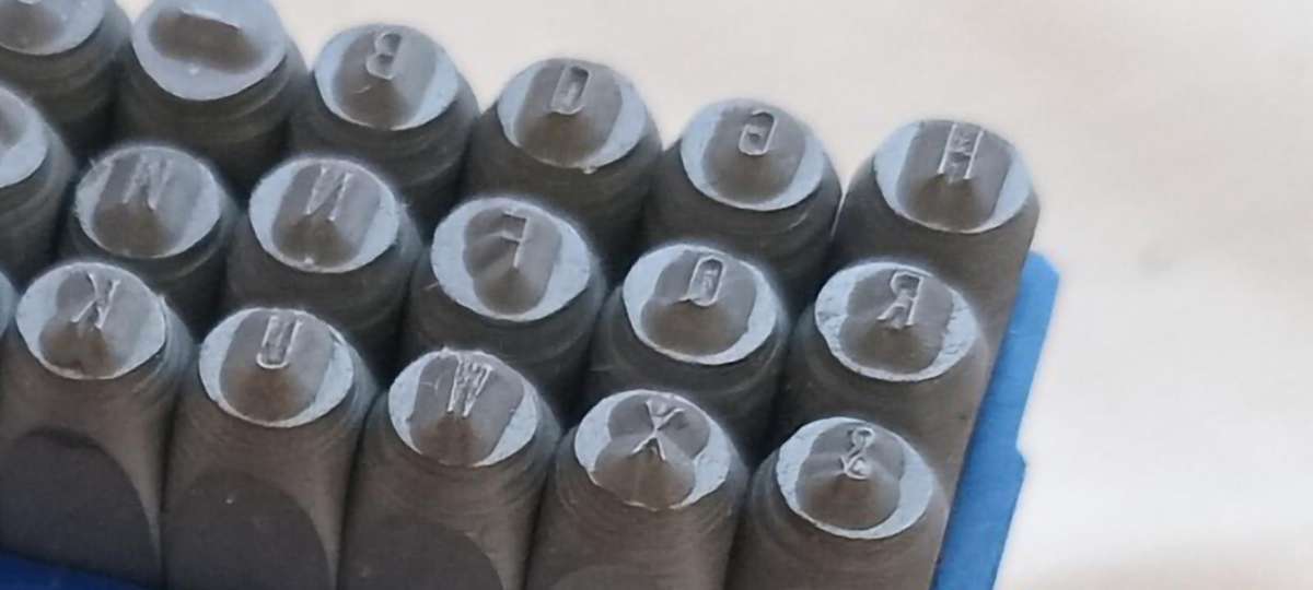Gravurem 2mm letter & 1mm number metal stamps made in germany