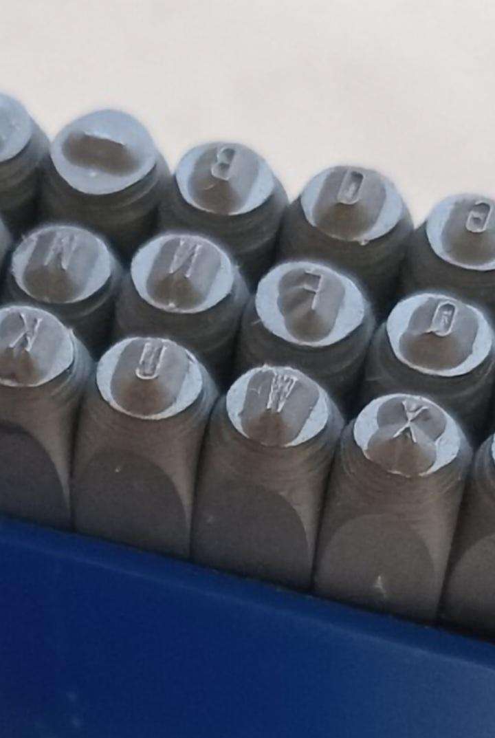 Gravurem 2mm letter & 1mm number metal stamps made in germany