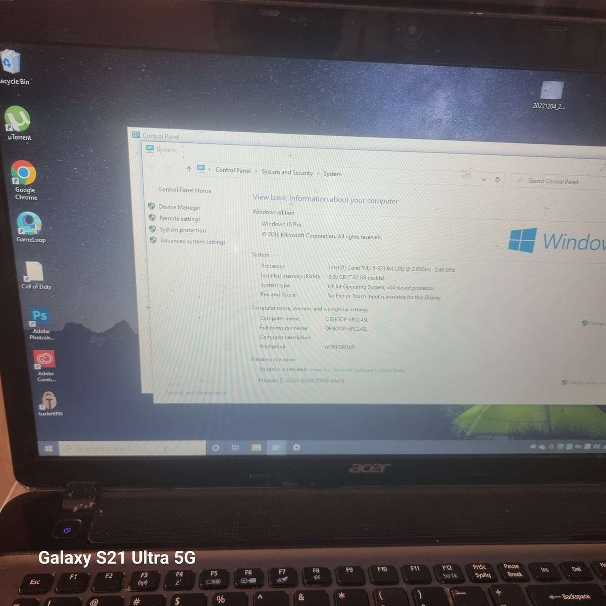 ACER ASPIRE i5-3230M