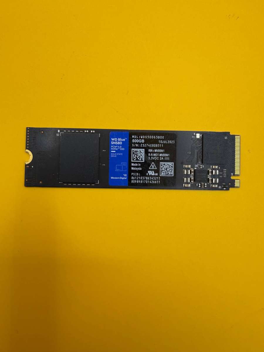 WD Blue SN580 500GB Gen 4 NVME