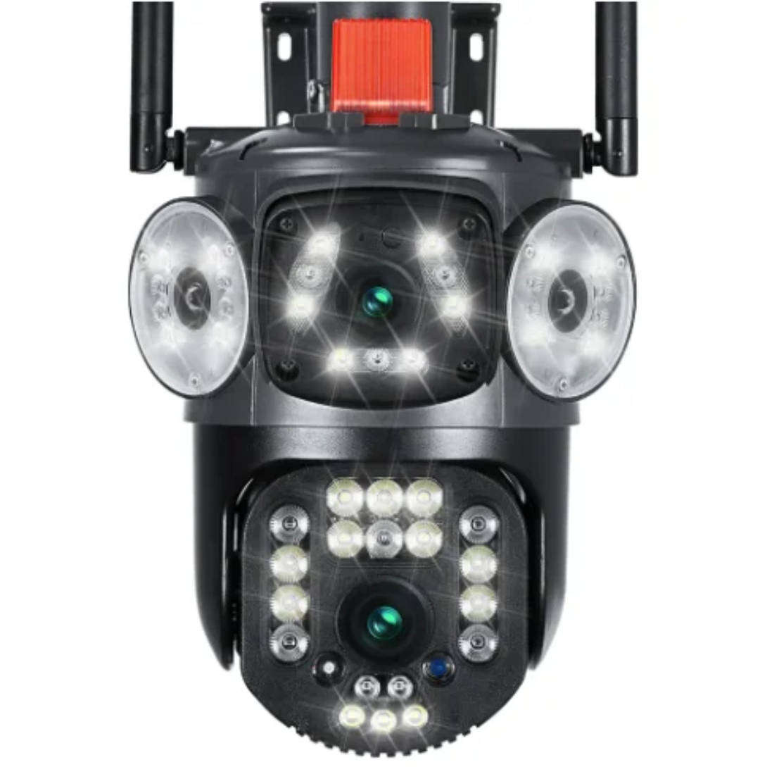 Moution Tracking  - Solar Powered 3 Angle 4G Sim Operated Security Camera