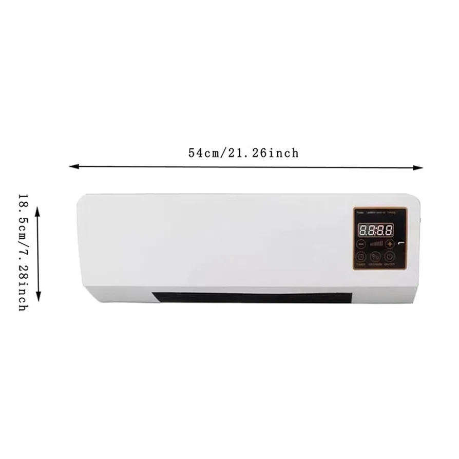 1500W remote control wall heater