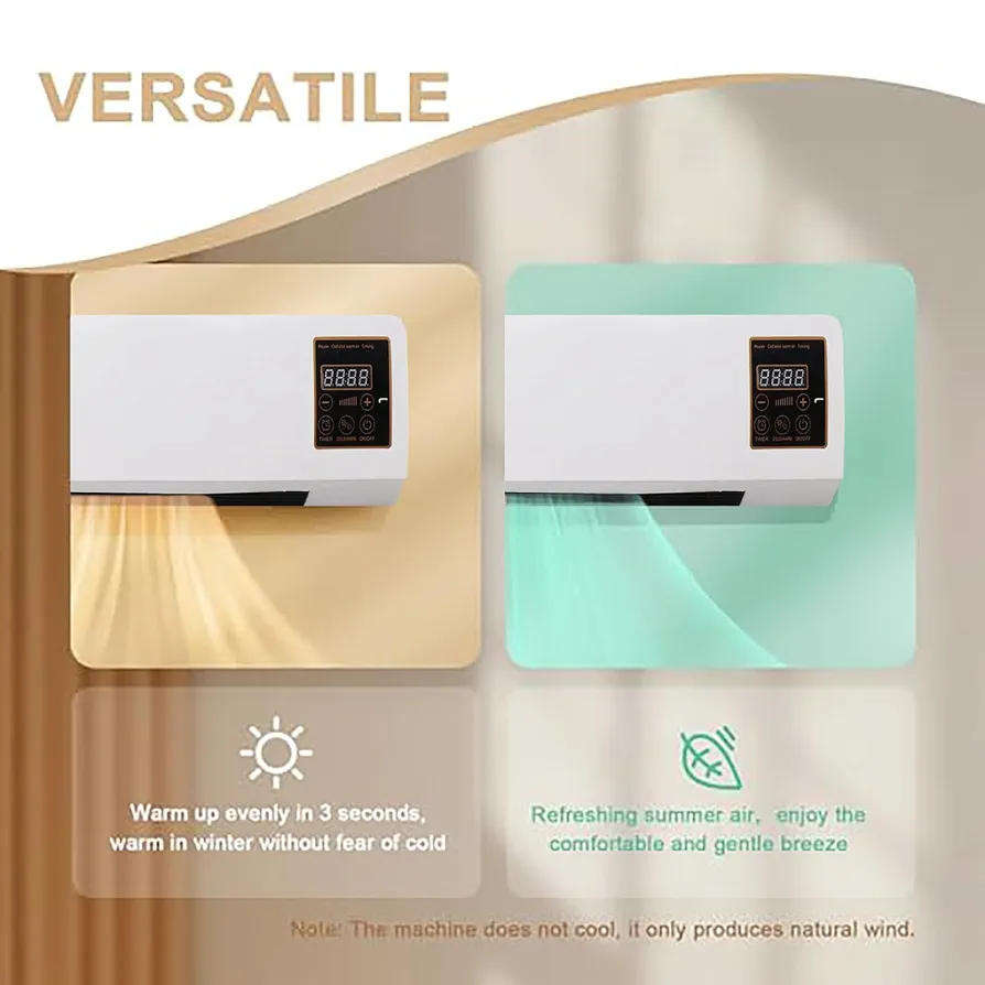 1500W remote control wall heater