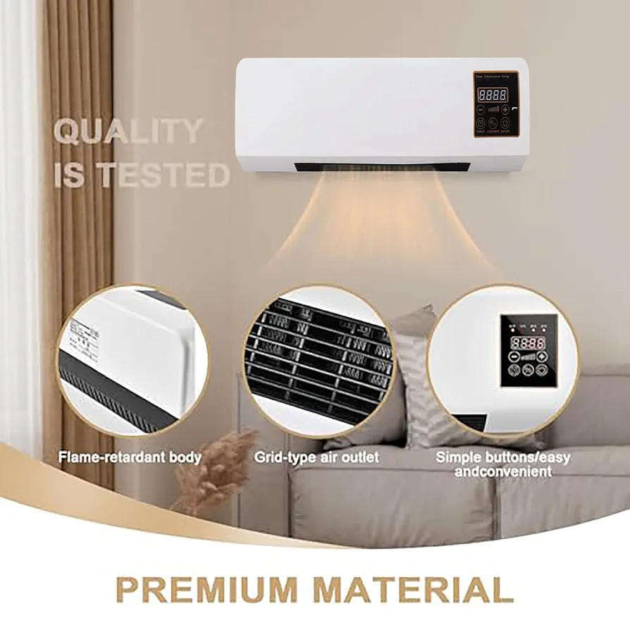 1500W remote control wall heater