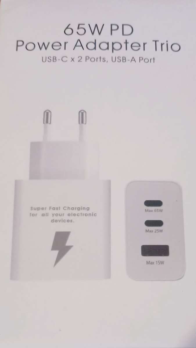 65W PD charger with cable