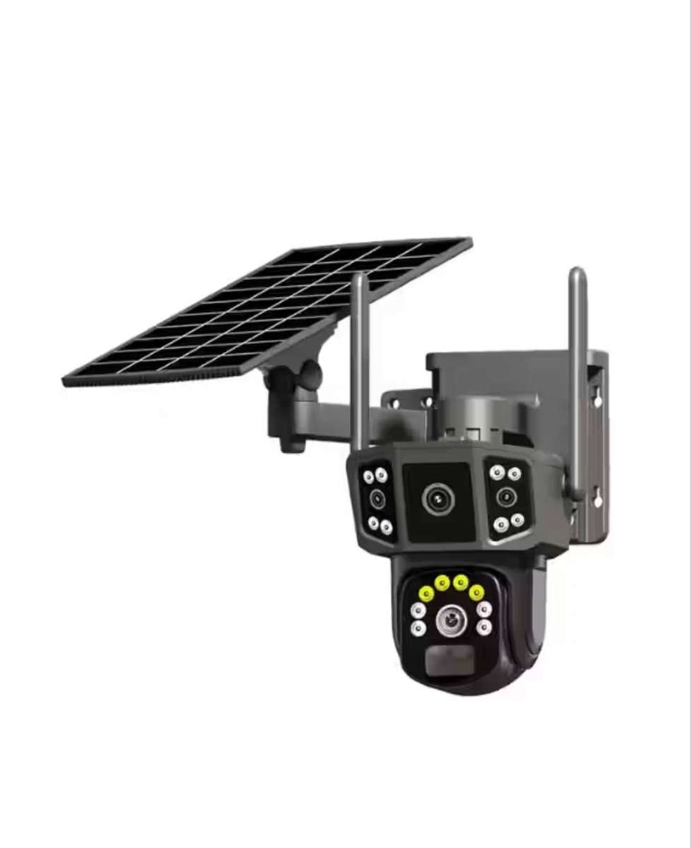 Moution Tracking  - Solar Powered 3 Angle 4G Sim Operated Security Camera