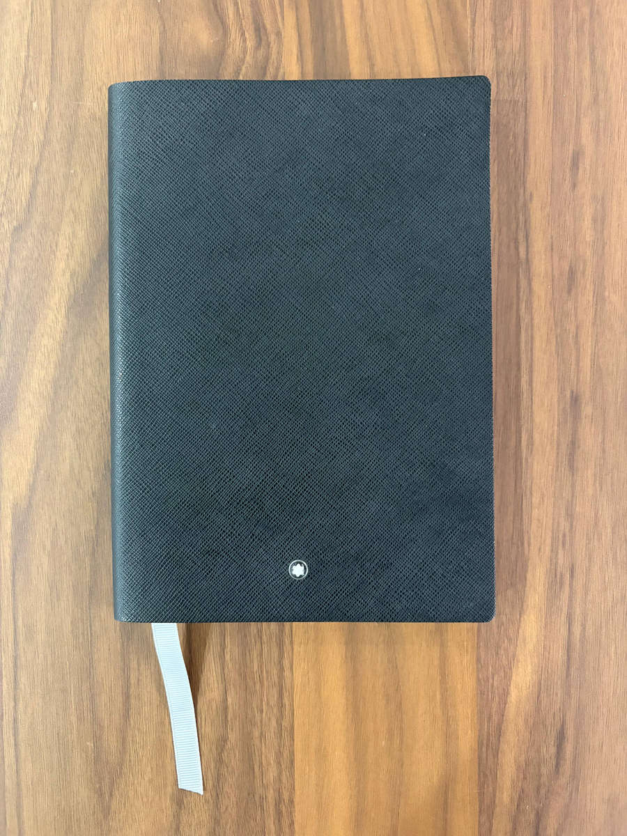 Montblanc Medium Black Saffiano Leather Notebook