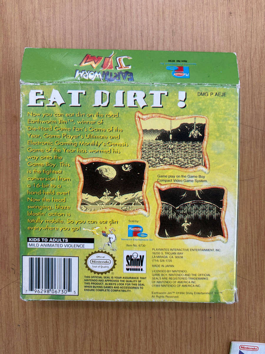 Earthworm Jim - Game Boy (CIB)