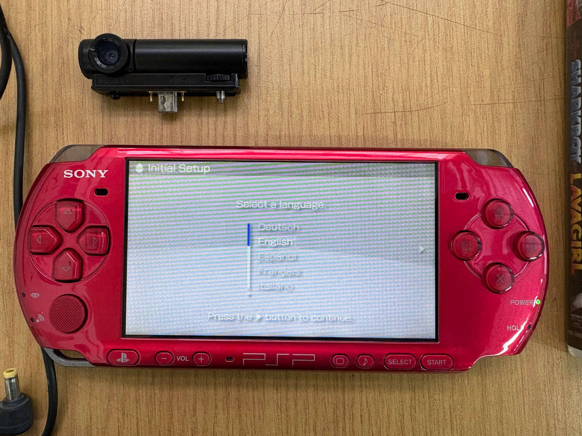 Carnival Red PSP 3000 Console Bundle