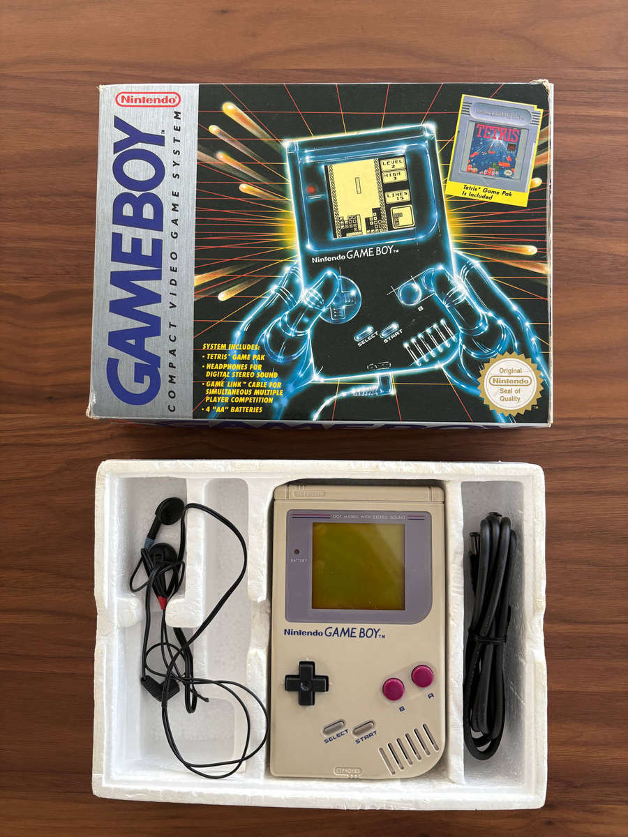Nintendo Game Boy Console in Original Box with Accessories