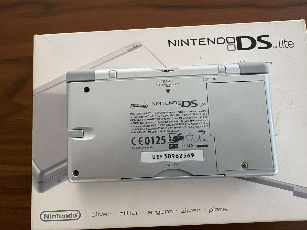 Silver Nintendo DS Lite Console
