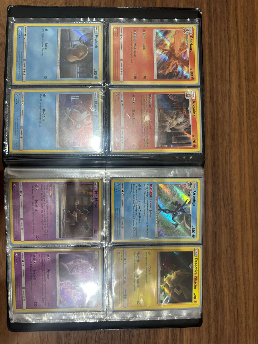 Pokémon Detective Pikachu Card Binder with 16/18 Cards Completed