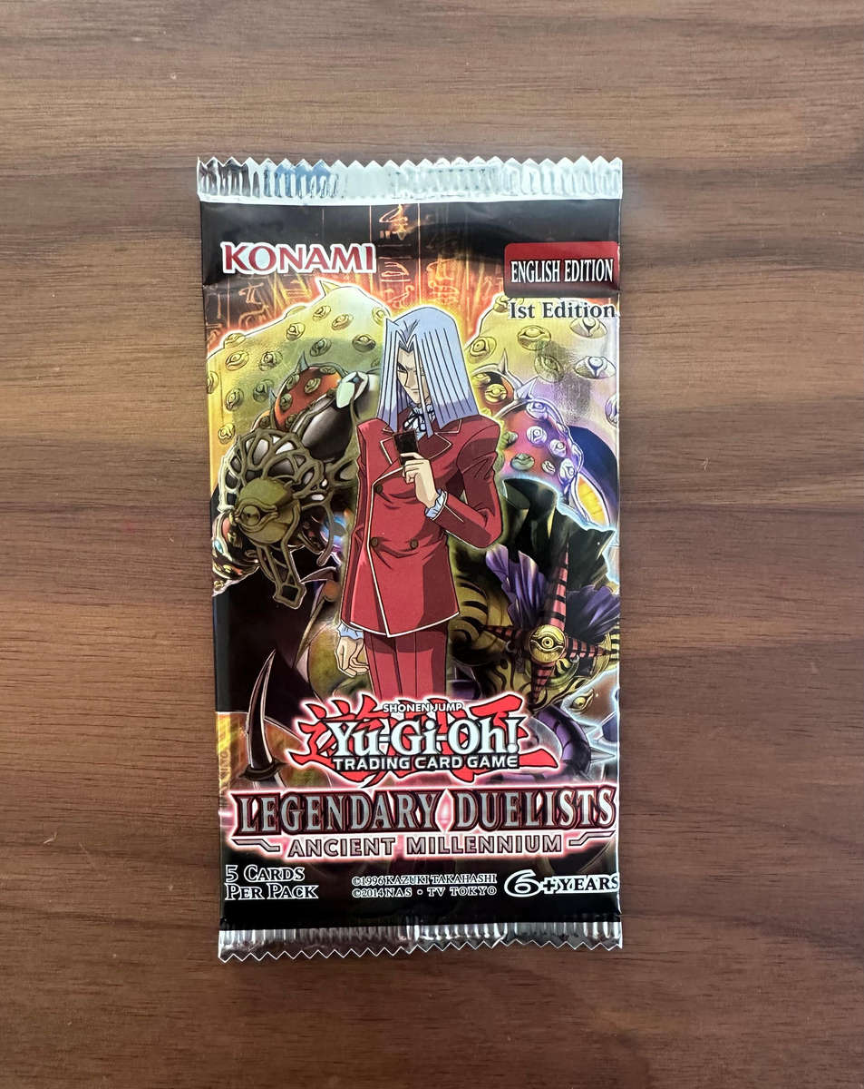 Yu-Gi-Oh! Legendary Duelists Ancient Millennium Booster Packs x 3 (Unopened)