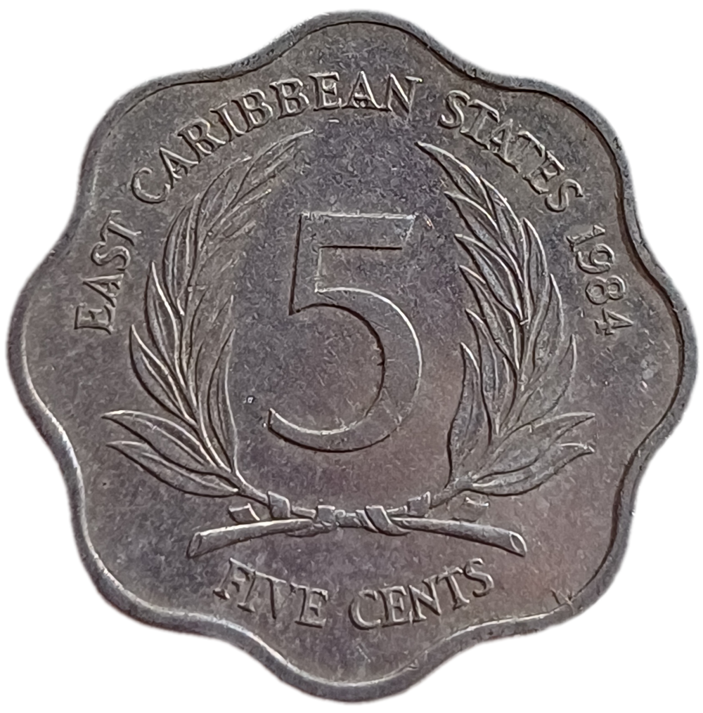 1984 East Caribbean States Five Cent