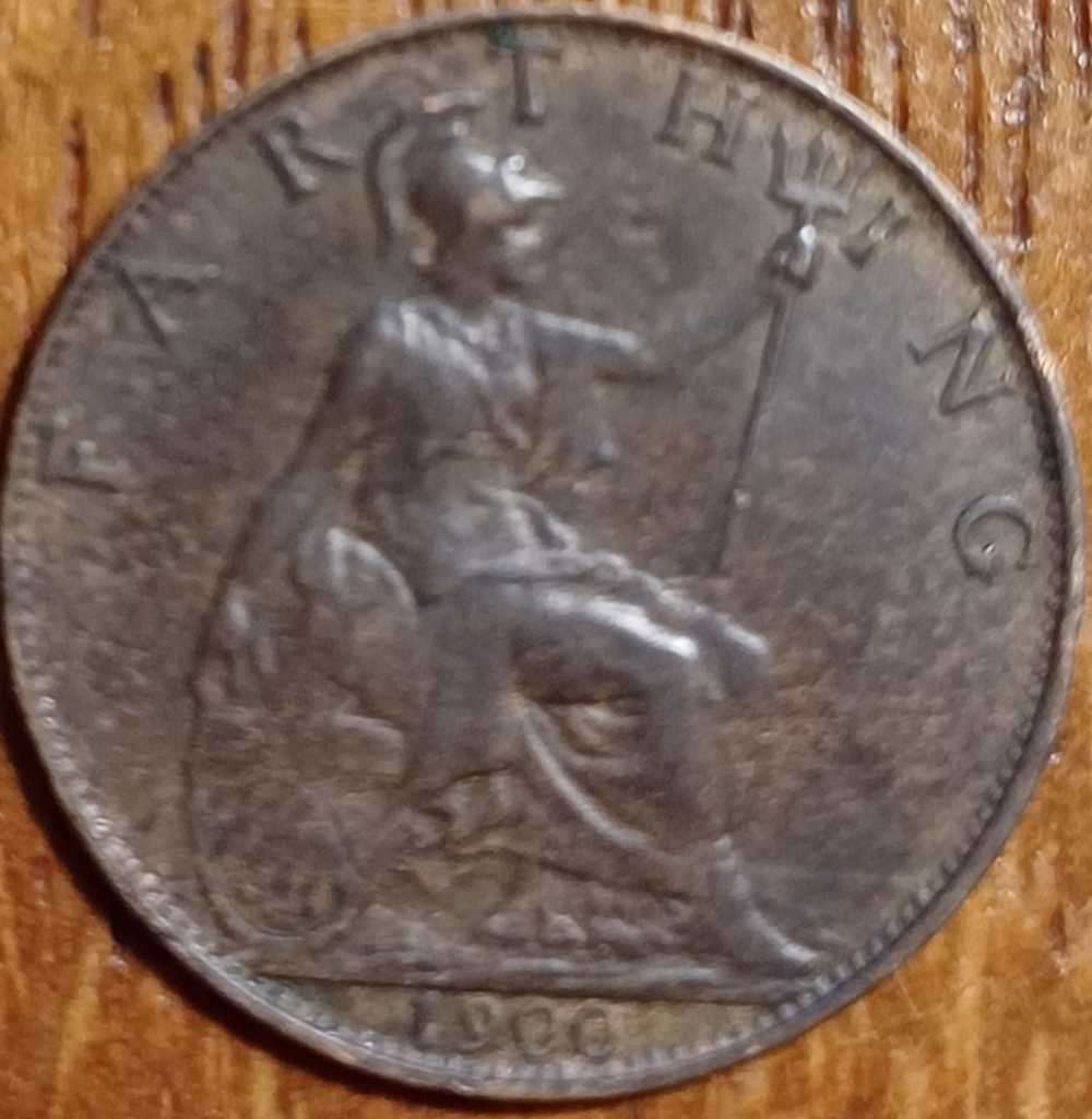 1900 GB 1 Farthing Queen Victoria