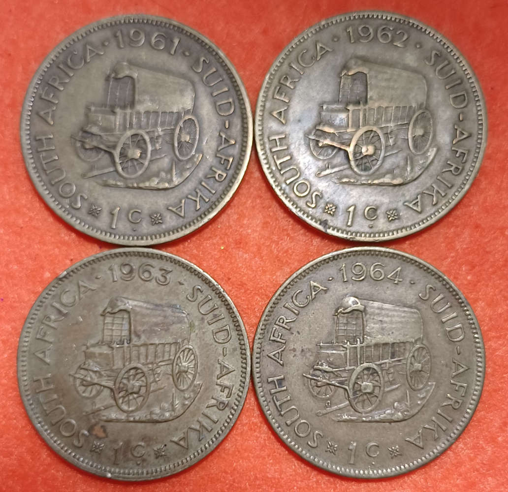 1961 - 1964 SA 1 Cents