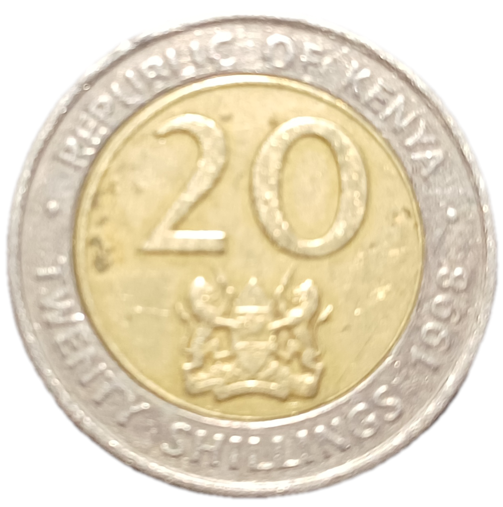 1998 Kenya Twenty Shillings