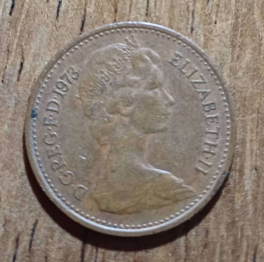 ½ Penny Great Britain 1973