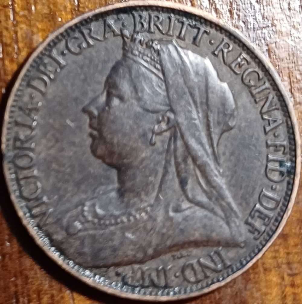 1900 GB 1 Farthing Queen Victoria
